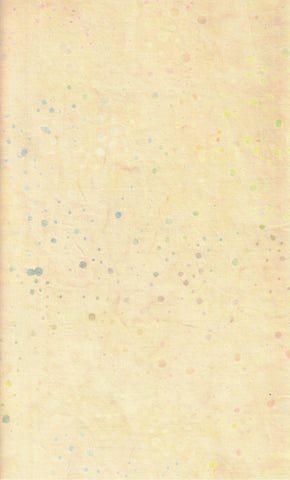 BA GY 2410 Galaxy Range Creamy Beige with Soft Blue Grey Pink Random Dots Batik Cotton for Patchwork and Quilting