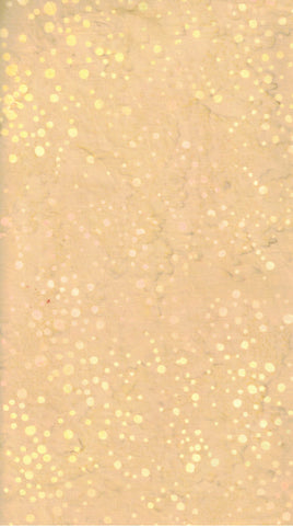BA GY 2411 Galaxy Range Pale Tan with Soft Lemon and Pink Random Dots Batik Cotton for Patchwork and Quilting