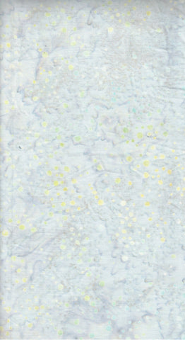 BA GY 2414 Galaxy Range Pale Grey with Soft Aqua and Yellow Random Dots Batik Cotton for Patchwork and Quilting