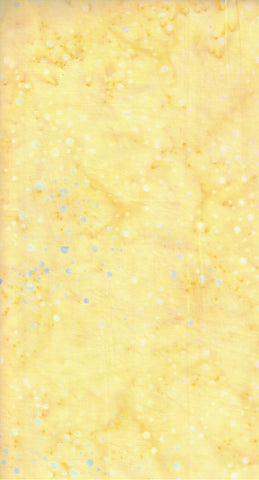BA GY 2416 Galaxy Range Pale Yellow with Soft Blue and Mauve Random Dots Batik Cotton for Patchwork and Quilting
