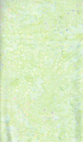 BA GY 2417 Galaxy Range Pale Green with Soft Pink and Grey Random Dots Batik Cotton for Patchwork and Quilting