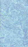 Pale Blue Cotton Batik Fabric with random Grey and Yellow Spots
