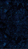 Dark blue abstract pattern on a textured background cotton batik fabric