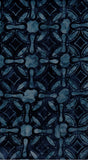 Blue patterned cotton batik fabric texture