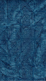 Medium Blue Patterned cotton batik fabric