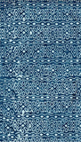 Blue and white patterned cotton batik fabric