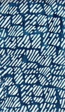 Blue and white patterned cotton batik fabric 