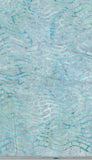 BA OM 1602 Aqua Green Wavy Tile Pattern Ocean Mandala Range Batik Fabric for Patchwork and Quilting