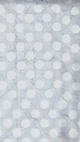 BA SS 2280 Spot Sorbet Range: Pale Blue Grey with Tonal Blue Grey Spots Batik Cotton for Patchwork and Quilting