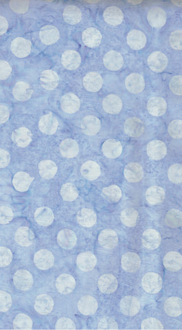 BA SS 2286 Spot Sorbet Range: Mid Blue with Tonal Blue Spots Batik Cotton for Patchwork and Quilting
