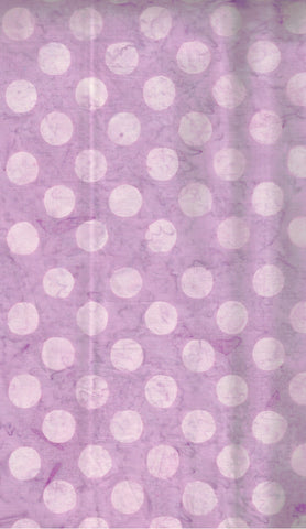 BA SS 2288 Spot Sorbet Range: Light Purple with Tonal Purple Spots Batik Cotton for Patchwork and Quilting