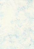 BB-80563-40 Batik Pale Aqua Blue Swirls on Cream Cotton for Quilting