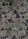 BB-83140-92 Banyan Quilting is my Voice Range Grey with Purple Teal Batik Cotton for Quilting