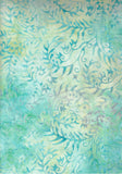 BB-80602-61 Pale Aqua Floral Batik Cotton for Quilting