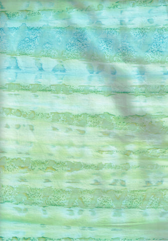 BB-81230-68 Green Aqua Brushstrokes Batik Cotton for Quilting