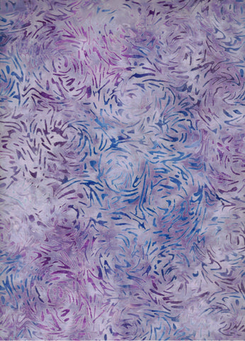 BB-81600-83 Batik BFF Blue Purple Swirls on Light Purple Cotton for Quilting