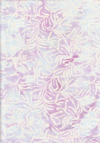 BB-83032-10 Banyan Fresh Flowers Fern Snow Batik Cotton for Quilting