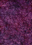 BB-MASB06-014 Plum Floral Batik Cotton for Quilting