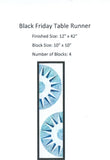 KP1 Black Friday Table Runner - New York Beauty Free Pattern. Size 12" x 42" when ordered with other products
