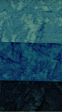 AT FQ3 0102 blue tonal batik fat Quarter bundle with 3 Fat Quarters              