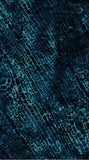 CAB 743 H Blue teal print batik meterage fabric