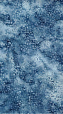 CAB 846 H blue stamped batik meterage