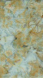 AT 140 H Sage Green Brown Mottled cotton batik fabric