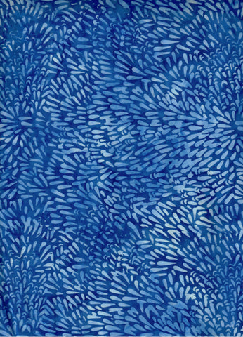 CAB 300 A Blue Leaf Explosion Anthology Batik