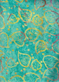 CAB 761 T Timeless Tonga Turquoise Batik Fabric for Patchwork and Quilting