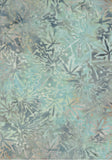 CAB 770 FB2 Floral Boutique Mid-Size Pale Aqua Grey Geometric Leaves on Pale Aqua Grey Cotton for Patchwork and Quilting