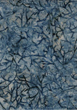 CAB 774 FB2 Floral Boutique Dark Blue Grey Branches on Mid Blue Grey Cotton for Patchwork and Quilting