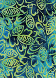 CAB 741 FB Floral Boutique Yellow Green Aqua Floral Sprays on Blue Turquoise Cotton for Patchwork and Quilting