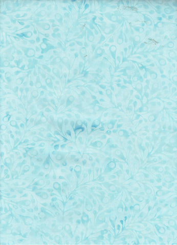 CAB 749 FB Floral Boutique Pale Blue Leaf Sprays Cotton for Patchwork and Quilting