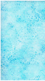 CAB 800 FB3 Floral Boutique Batik Cotton Pale Aqua Floral Sprays on Pale Aqua for Patchwork and Quilting
