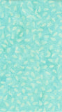 Pale Aqua Tear Drops on Aqua cotton batik fabric