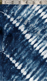 CAB A30 Teal and White Shibori Dyed Pattern Batik Cotton for Patchwork and Quilting