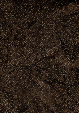 CACB 758H Dark Brown Spot Hoffman Batik Fabric for Patchwork and Quilting