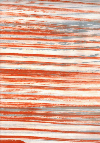 CACB 709H Orange Grey Brushstrokes Batik Fabric for Patchwork and Quilting
