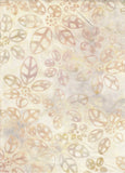 CACB 734FB Floral Boutique Light Cream with Gold Tan Silver Football Flowers  Batik Cotton for Patchwork and Quilting