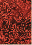 Rusty Brown  abstract patterned cotton batik fabric