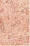 Dusky Pink and Tan Geometric Cotton Batik Fabric