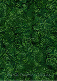 CAG 422 FB2 Green Leaves Batik Cotton Fabric