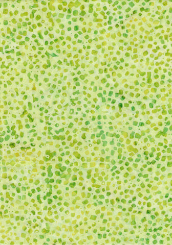 CAG 059 Green Dots Lime Yellow Green Batik Fabric