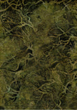 CAG 1013H Textured Olive Green Hoffman Batik Fabric for Patchwork and Quilting
