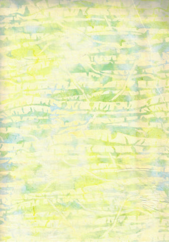 CAG 1014H Pale Green Aqua Lime Bamboo Textured  Hoffman Batik Fabric for Patchwork and Quilting