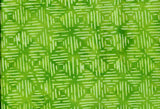 CAG 436 A Anthology Allure Green Lines in Diamond Pattern Cotton Batik Fabric Patchwork and Quilting