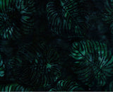 Dark green leaf pattern on a textured dark background