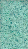 CAG 445 IB Mid green Leaves on Pale Green Cotton Batik Fabric by Island Batik