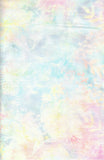 CAM 364 T  Pale Multi Colour Batik Fabric for Patchwork and Quilting. Timeless Tonga