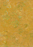 CAOY 248 FB2 Floral Boutique Pale Tan, Yellow, Green Leaves on Pale Mustard Batik Cotton for Patchwork and Quilting